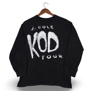 J Cole KOD Tour Kill Our Demons Long Sleeve Shirt Black Size S Dreamville Merch
